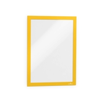 Infotasku / infokehys Duraframe A4 keltainen /2 kpl pkt - magneettikehys on helppo avata ja sulkea