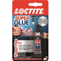 Pikaliima Loctite Super Glue Power Flex geeli 3g - joustava, iskun- ja vedenkestävä liitos, ei valu