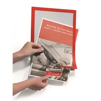 Infotasku / infokehys Duraframe A4 punainen /2 kpl pkt - magneettikehys on helppo avata ja sulkea