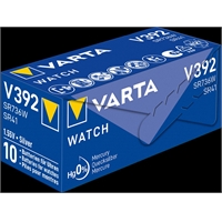 Paristo hopeaoksidi Varta Watch Silver Coin V392/SR41