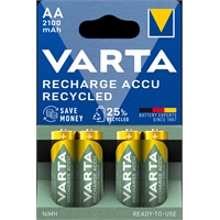 Akkuparisto Varta Recharge AA 2100mAh /4 kpl pkt - heti valmis käyttöön
