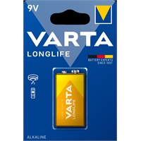 Paristo Varta Longlife 9V 6 LR61 - muista tarkistaa palohälyttimesi paristo riittävän usein