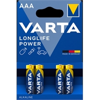 Paristo Varta Longlife Power AAA LR3 /4 kpl - esim. taskulamppuihin, kauko-ohjattaviin, hiiriin ym