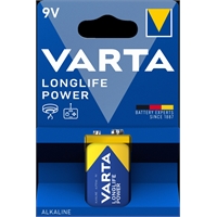 Paristo Varta Longlife Power 9V 6LR61 - muista tarkistaa palohälyttimesi paristo riittävän usein