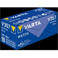 Paristo hopeaoksidi Varta Watch Silver Coin V357/SR44
