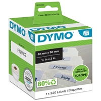 Tarra Dymo LW 50x12mm riippukansio /220 pysyvä liima