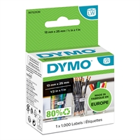 Tarra Dymo LW 25x13mm yleis 2 tarraa rinnakkain /1000 - monikäyttötarra