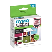 Tarra Dymo LW 25x54mm muovi/ 160 pysyvä liima - kestää kuumuutta kosteutta liuottimia öljyjä pesua