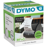 Tarra Dymo LW 102x210mm DHL Labels 1 rll 140 tarraa