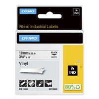 Tarrakasetti Dymo Rhinopro 18445 vinyyli 19 mm valkoinen