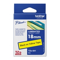 Tarrakasetti Brother TZe641 18mm keltainen/musta