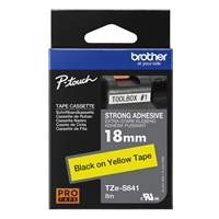 Tarrakasetti Brother TZeS641 18mm keltainen/musta