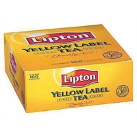 Tee Lipton Yellow Label pussi/100 kpl ltk - musta tee, jolla Rainforest Alliance -ympäristömerkki