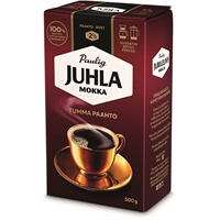 Kahvi Juhla Mokka Tumma Paahto hienojauhatus 500 g - täyteläinen, paahteinen, viipyilevä maku