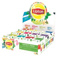 Teelajitelma Lipton kahvilapakkaus 12 x 15 kpl ltk /300G - 12 eri teemakua houkuttelevasti esillä