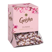 Suklaakonvehti Fazer Geisha/3 kg - hieno maitosuklaakonvehti pehmeällä nougat-täytteellä