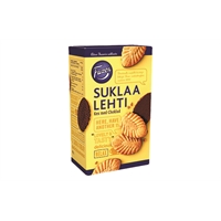 Suklaakeksi Fazer Suklaalehti 185 g - vähälaktoosinen, säilöntä- ja väriaineeton suklaakeksi