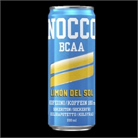 Energiajuoma Nocco BCAA Limón Del Sol 0,33 L /24 kpl ltk - kofeiinia, aminohappoja, vitamiineja