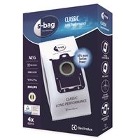 Pölypussi Electrolux E201 /4 kpl pkt - S-bag® Classic Long Performance suodattaa 40 % paremmin
