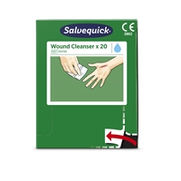 Haavapyyhe Salvequick /20 - puhdistusaineena steriili fysiologinen keittosuolaliuos