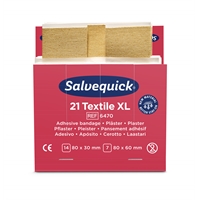 Kangaslaastari Salvequick iso 6470 6x21 kpl - joustava ja allergiatestattu laastari