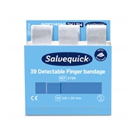 Muovilaastari Salvequick pitkä teippi 6796 sin. 6 x 30 kpl - steriilipakattu laastari elintarvikeala