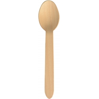Ruokalusikka puinen 16,5 cm FSC /100 kpl pss - 100 % maatuva, valmistettu koivusta