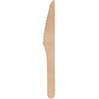 Ruokaveitsi puinen16,5 cm FSC /100 kpl pss - 100 % maatuva, valmistettu koivusta