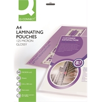 Laminointitasku Q-CONNECT A4 125mic /25