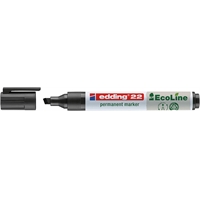 Huopakynä edding 22 Ecoline 1-5mm musta - ilmastoneutraali, kierrätysmateriaalia, pysyvä muste