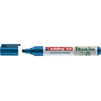 Huopakynä edding 22 Ecoline 1-5mm sininen - ilmastoneutraali, kierrätysmateriaalia, pysyvä muste