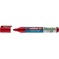 Taulutussi edding 31 Ecoline punainen - 90 % kierrätysmateriaalia, ilmastoneutraali