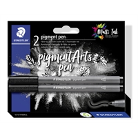 Staedtler Pigment Arts pen musta /2 - laadukas kuitukynä, intensiivinen musta väri