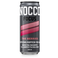 Energiajuoma Nocco Focus The berries 330 ml (ei sis pantti) - sokeriton, vitaminoitu, sis kofeiinia