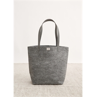 Laukku Globe Hope Huurre Tote Bag - valmistettu kierrätetystä messumatosta, kahvat kierrätysnahkaa