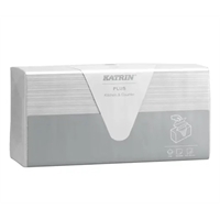 Siirry tuotteeseen Käsipyyhe Plus Kitchen&Counter valkoinen 106509 /8 - pakkaus annostelee arkeittain, yhdellä kädellä