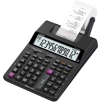 Nauhalaskin Casio HR-150 RCE - paristo- ja verkkokäyttöinen pienoisnauhalaskin, kaksiväritulostus