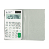Nelilaskin Q-CONNECT 10-numero lompakko KF01603 - paristovarmennettu valokennolaskin