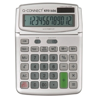 Pöytälaskin Q-CONNECT 12-numero iso KF15758 - paristovarmennettu valokennolaskin