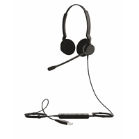 Kuuloke Jabra BIZ 2300 USB MS Duo - PeakStop Technology, HD-ääni, melunvaimennus