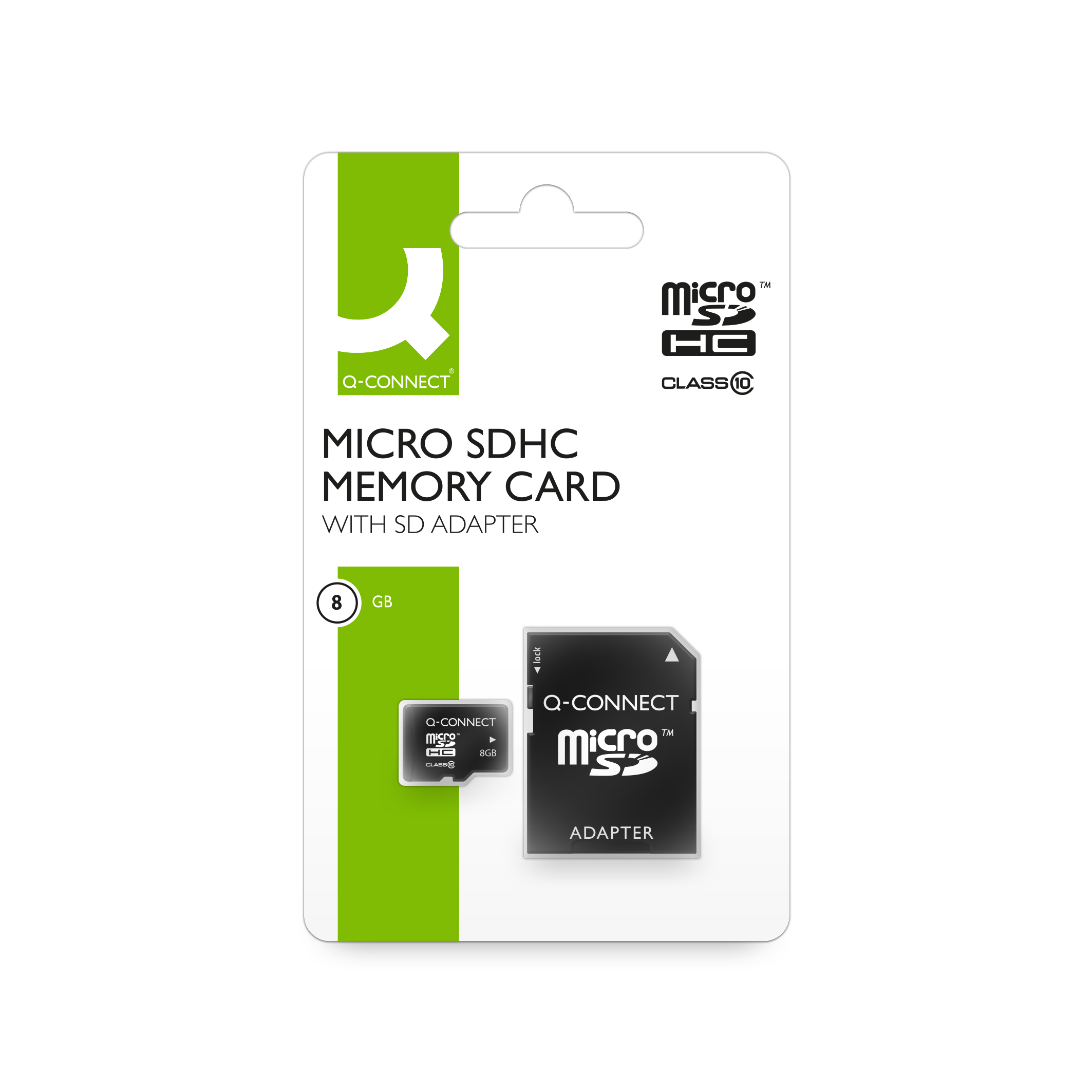 Muistikortti Q-CONNECT Micro SDHC 8 GB Class10