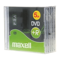 DVD+R Maxell 4,7 GB 16x Data/Video 10mm/5
