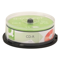 CD-R Q-CONNECT 52x70 0MB /80min spindle /25
