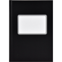 Konttorikirja A5/192 viivat musta