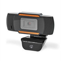 Web-kamera Nedis 1080P USB musta - Full HD, 2 Mpx, 30 fps, laajakuva, pöytäteline