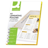 Laminointitasku Q-CONNECT A3 matta 125mic /100
