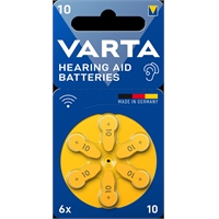 Paristo Varta Hearing Aid Batteries 10/6 - elohopeaton paristo kuulolaitteille