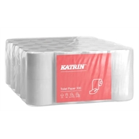 Wc-paperi Katrin 300 valkoinen 96060 /40rll - kotimainen, Joutsenmerkki, EU Ecolabel
