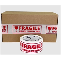 Huomioteippi Fragile Handle with care - särkyvää käsiteltävä varovasti