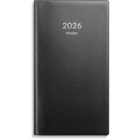 Kalenteri 2026 Master musta muovikansi